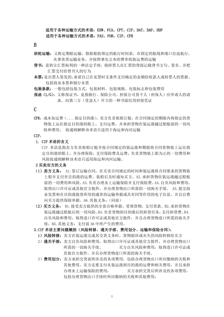 国际贸易实务重点及名词解释.pdf_第1页