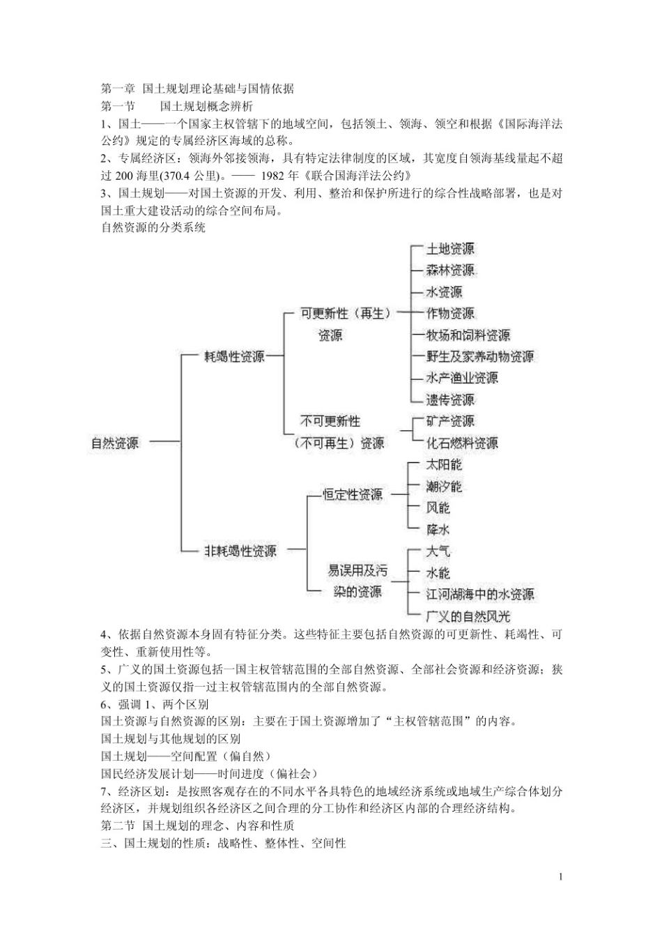 国土空间规划原理期末复习笔记.pdf_第1页