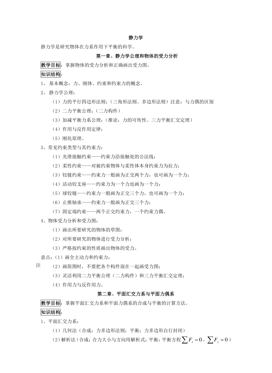 理论力学公式.pdf_第1页