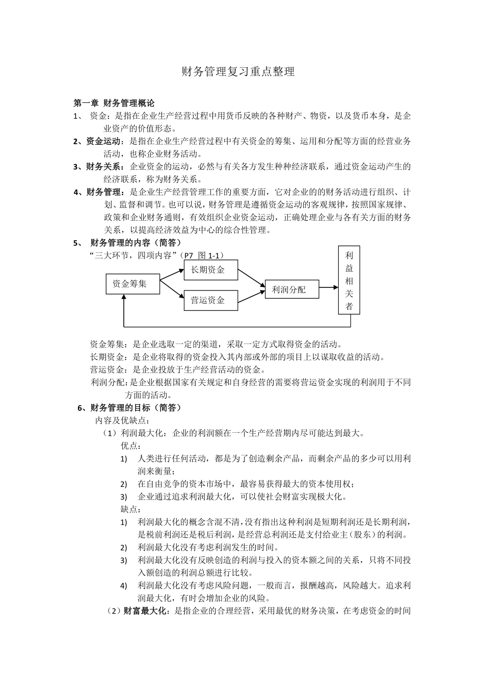 财务管理复习重点整理.pdf_第1页