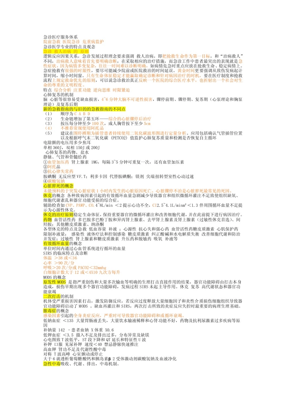 急救医学重点笔记.pdf_第1页