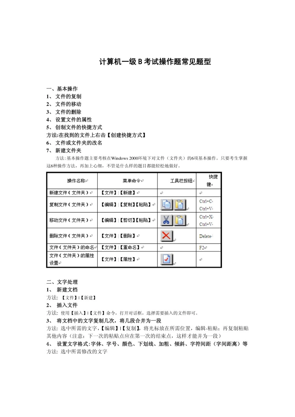 计算机一级B考试操作题常见题型.pdf_第1页