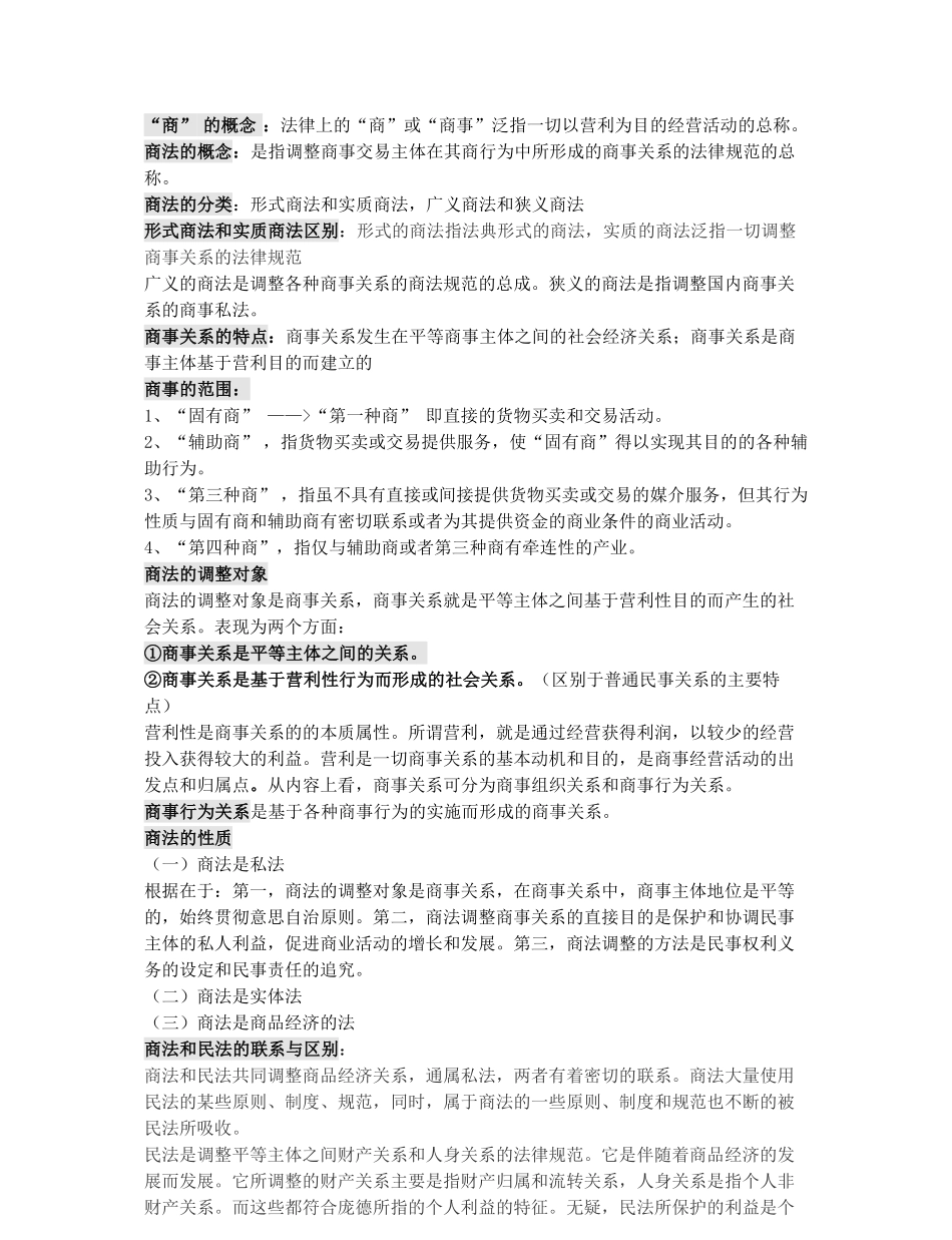 商法考试重点.pdf_第1页