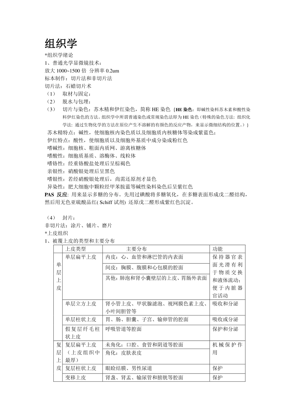 组织学与胚胎学重点归纳.pdf_第1页